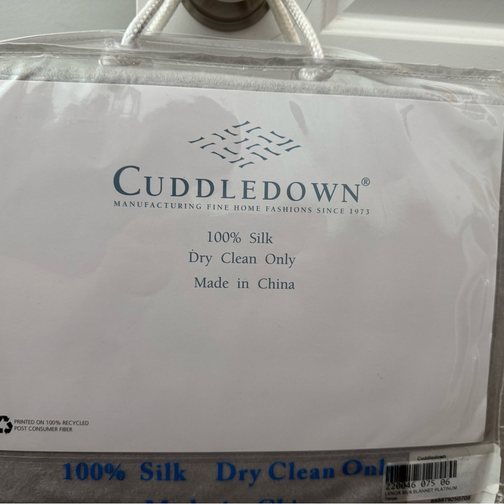 100% Silk Blanket - Grey